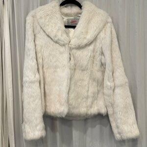 Large rabbit fur jacket